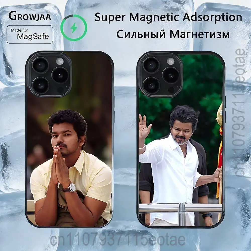

T-ThalaPathy Actor V-Vijay For IPhone 17,16,15,14,13,12,11,Pro,Max,Plus,Mini,SE4,E Protective Magnetic Case Cover