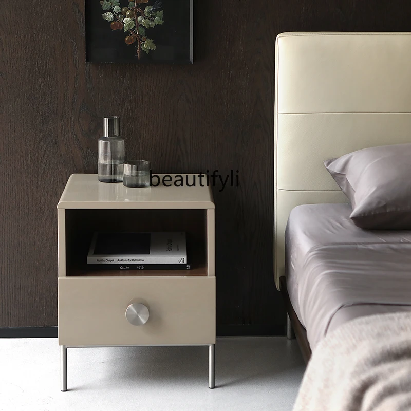 CXH Simple/Singapore Lai Mei Varnish Drawer Bedside Table