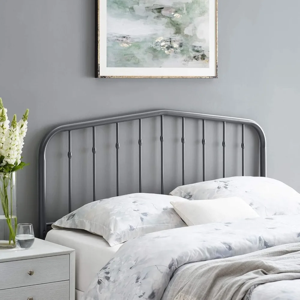 

Lennon Modern Farmhouse Metal Queen Headboard in