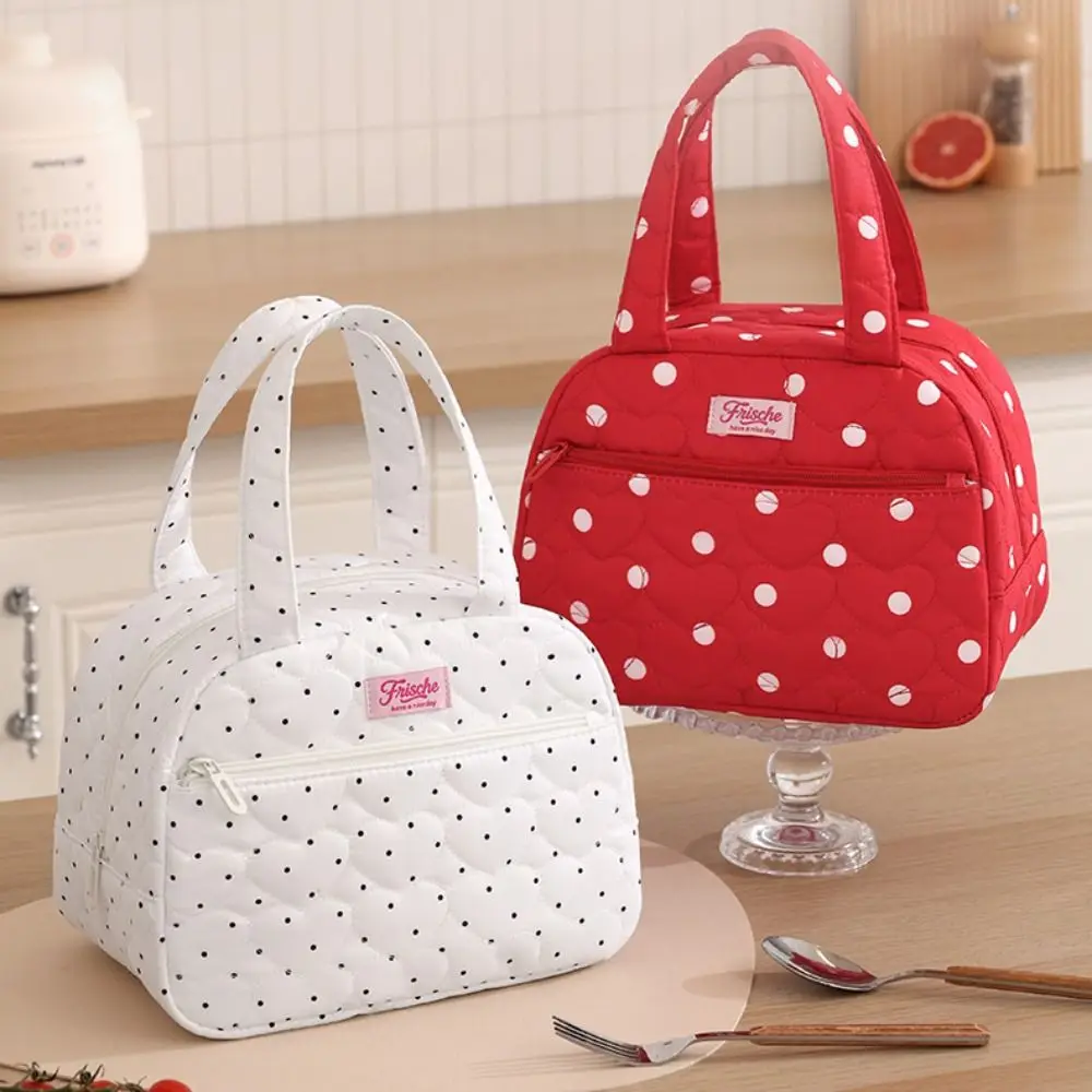 Durable Portable Handle Lunch Bag Thickened Large Capacity Insulated Lunch Tote Bag Reusable Multi-functional Insulated Handbag