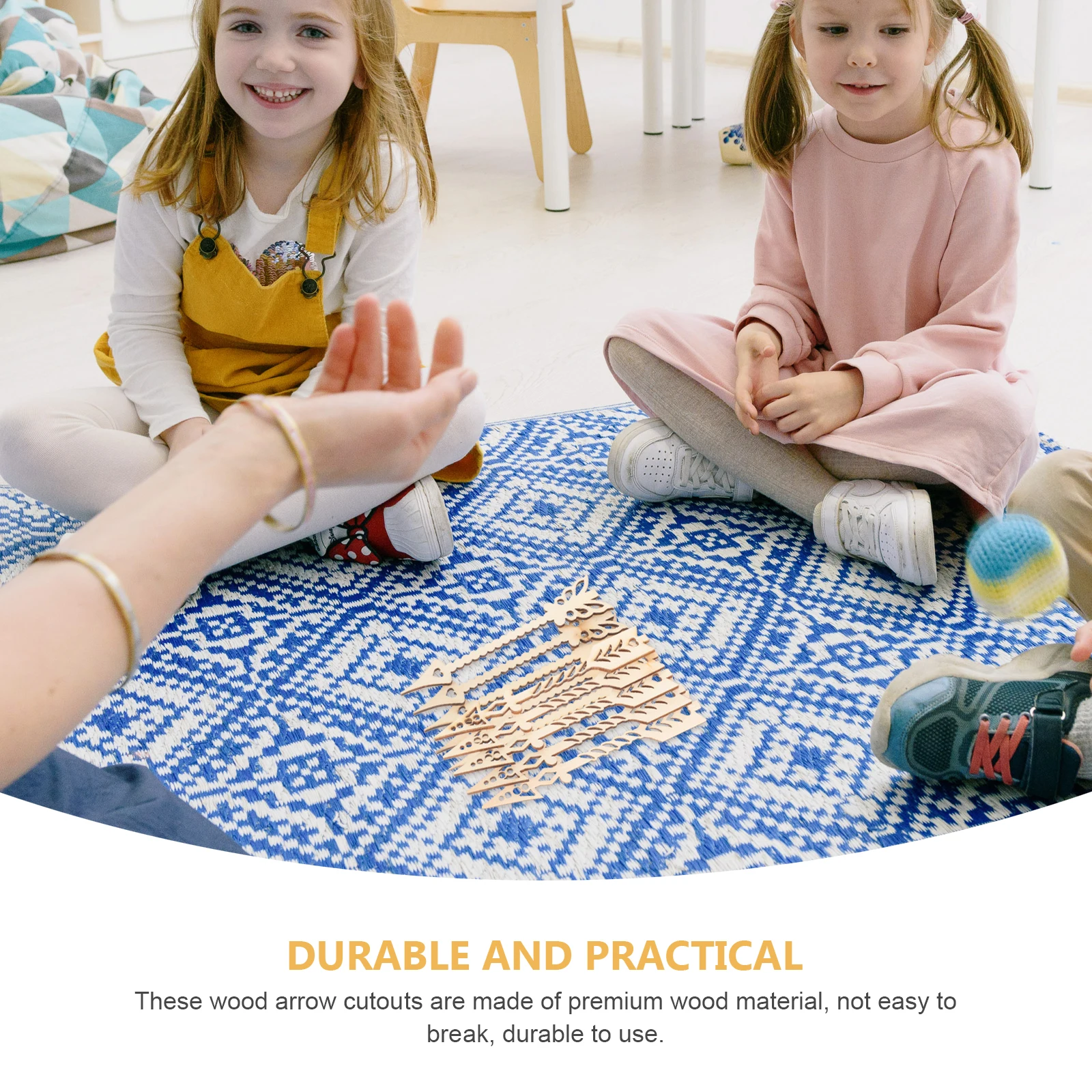 

10pcs Wooden Embellishment Unfinished Arrow Slices Wood Cutouts Diy Painting Craft For Kids Art Projects Handicraft Supplies