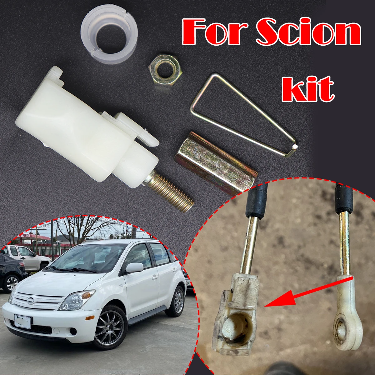 

MT Gear Shift Cable Eyelet Linkage Control Bushing For Scion tC AT20 xA xB Toyota Camry Aygo Shifter Lever End Rod Fix Adapter