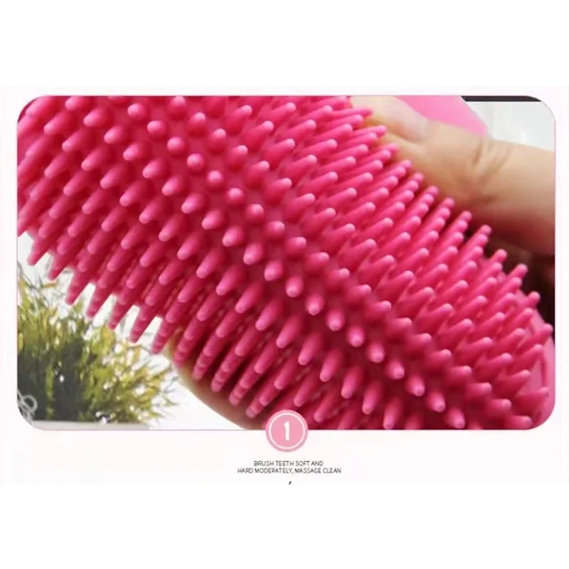 Soft Rubber Dog Brush Comb Cat Bath Brush Rubber Glover Hair  Grooming Massage Brush  Pet Supplies 123 x 97mm Cat comb brush Dog