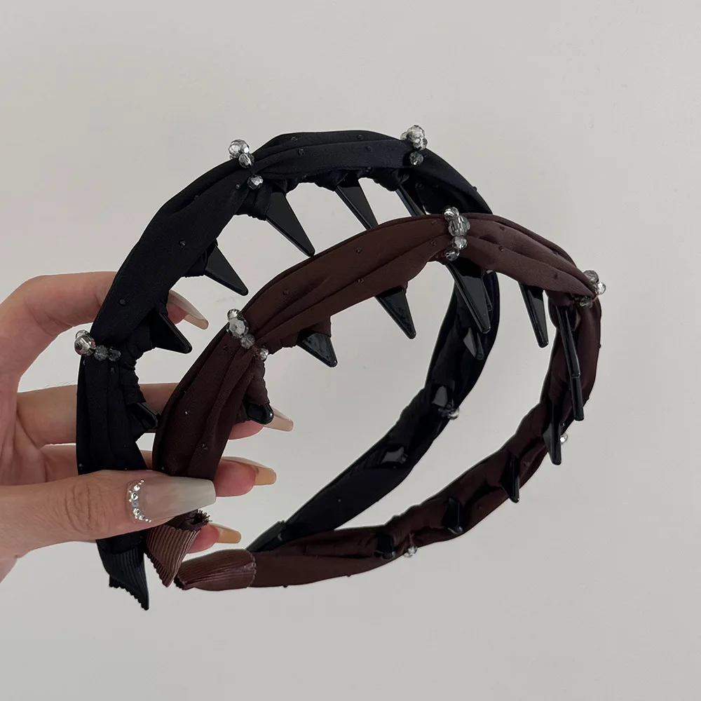 

New rhinestone headband hair accessories For women girl band luxury designer fascinators elegant vintage Hoops 2025 new in kpop