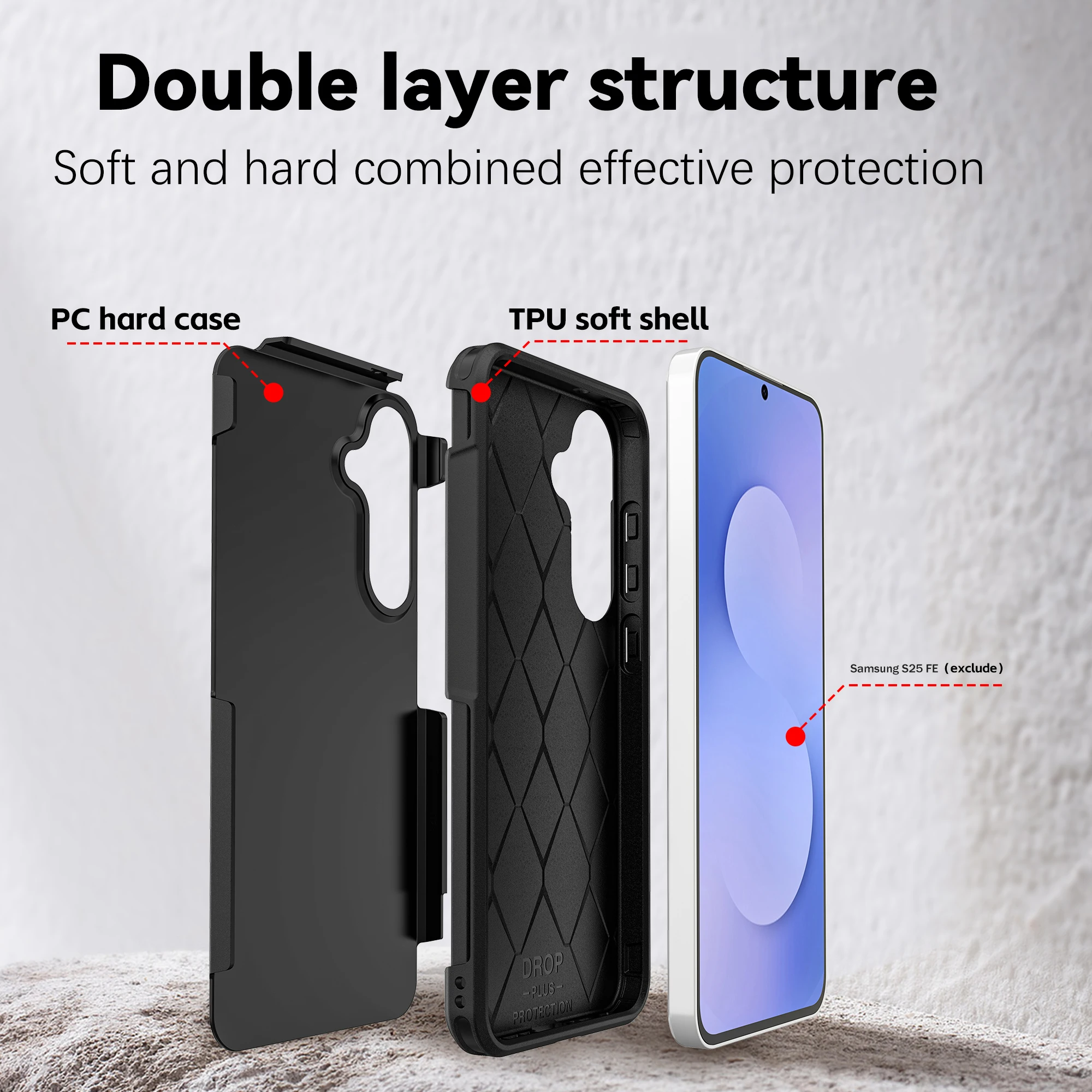 حافظة لهاتف سامسونج جالاكسي S25 FE A17 5G S25 Ultra S23 S22 S24 Plus A56 A36 A16 A55 A15 A54 A14 حافظات هواتف مضادة للصدمات #2