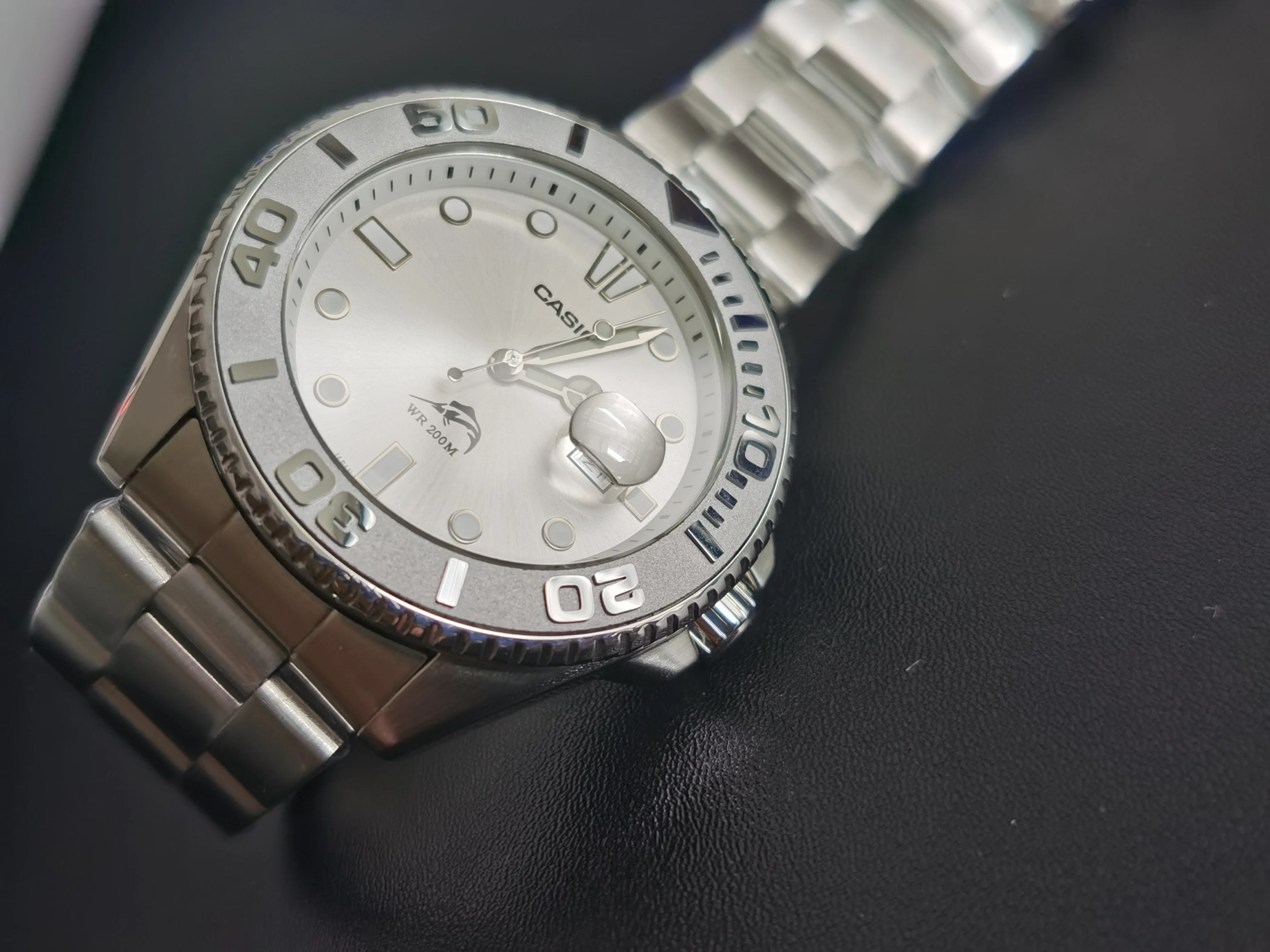 MDV-106 Watch Bezel Insert Watch Ring For Casio Duro Swordfish Yacht MDV106/107 convex type 41x32.8mm ceramic chronoring parts