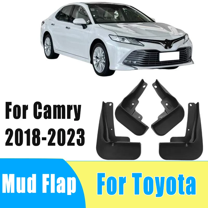 

4pcs Auto Mudguard Waterproof Prevent Mud Splashing Car Mud Flap Fender Trim Accessories For Toyota Camry 2018-2023 2022 2021