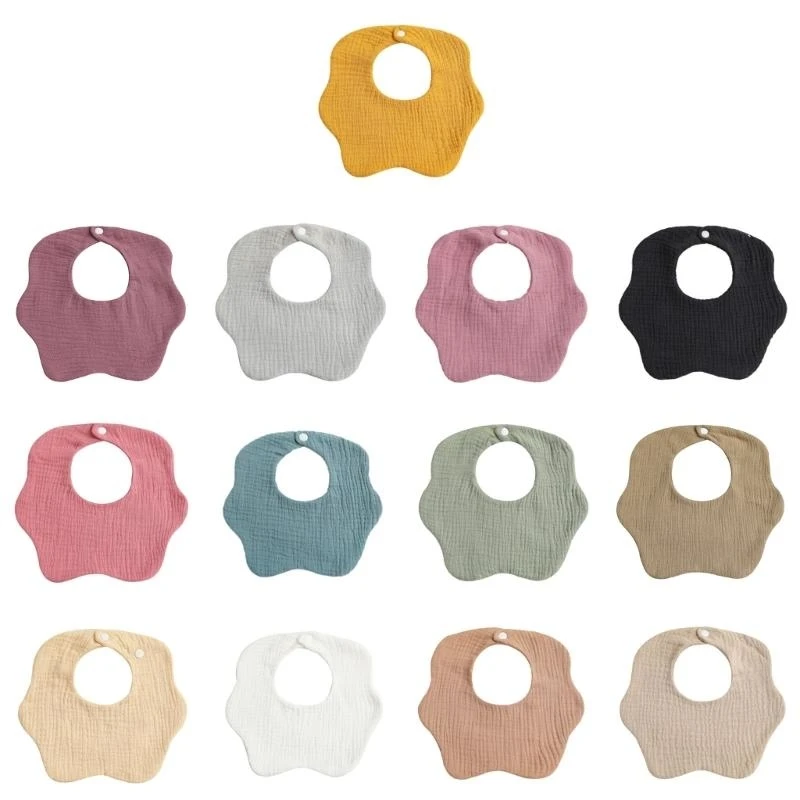 

Cotton Bib Breathable Burp Cloth Nursing Bib Baby Feeding Bibs Teething Gift G2TD