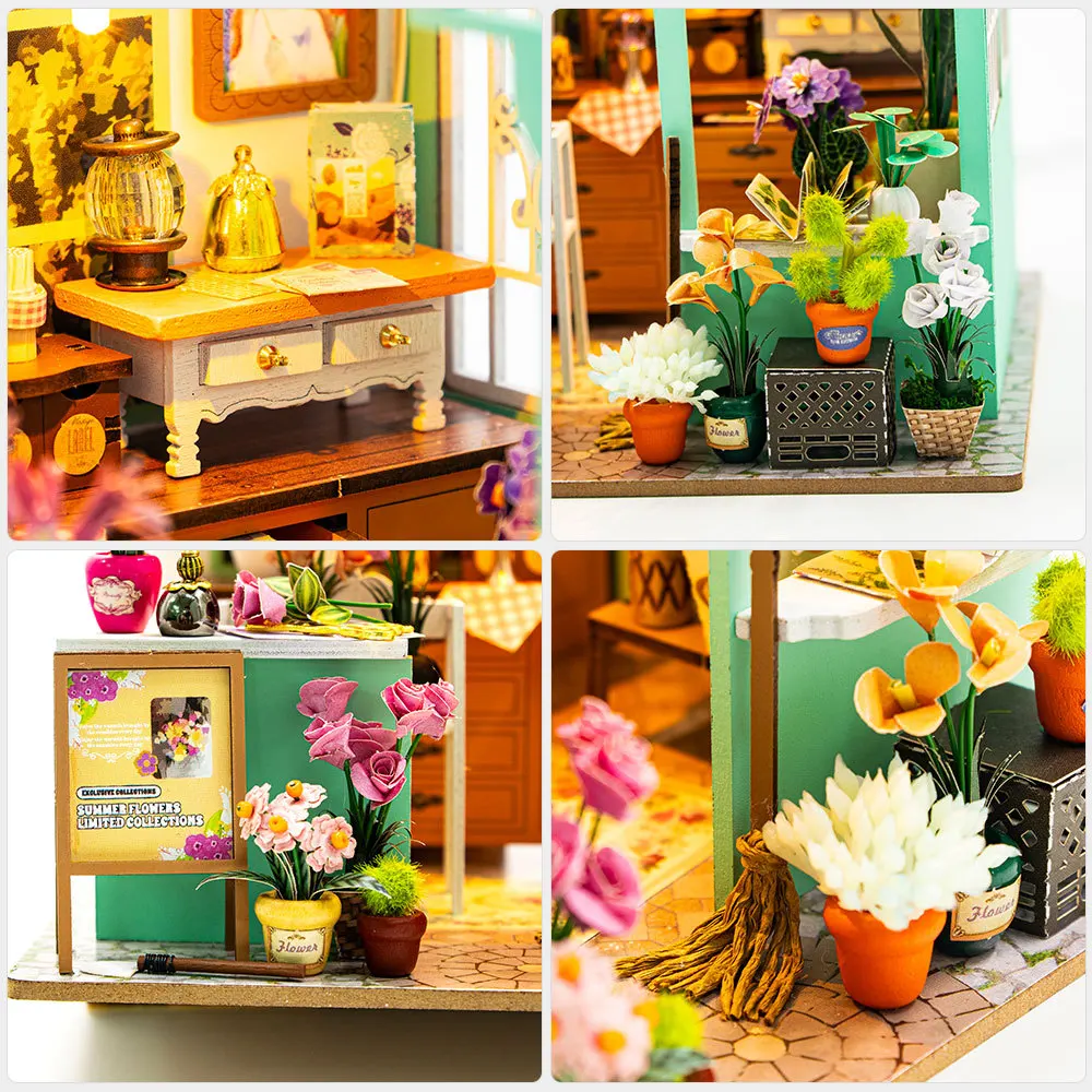 طقم بيت الدمى الأصلي الجديد لحديقة أليس - منزل نموذج إبداعي مصنوع يدويًا، ديكور سطح المكتب وهدية مثالية للهواة #3