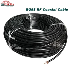 2-200M RG58/U Coaxial Cable 50 Ohm 50-3 Low Loss RF Coaxial Cable Pigtail for Crimp RF Wire Connector High Quality Fast Shiping