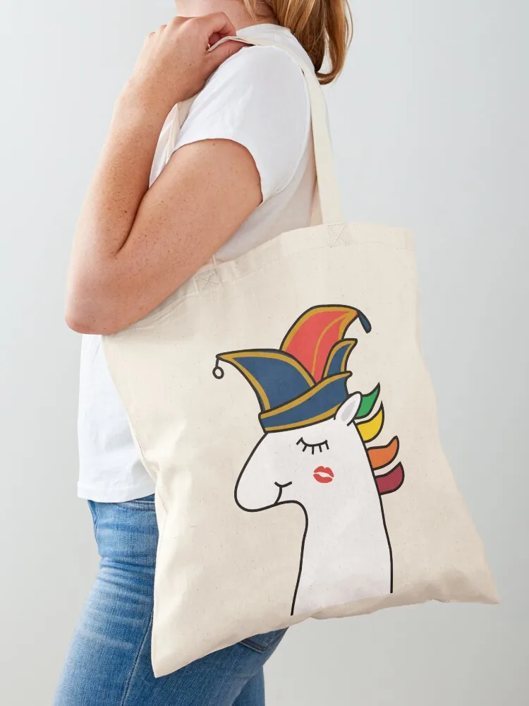 

Unicorn carnival Tote Bag large size bags shoping bag tote bag university supermarket folding