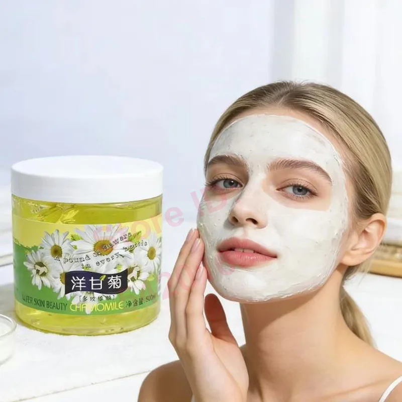 500ml Chamomile Ice Crystal Gel Can Be absorbed Make Foundation Mask Moisturize Firming Beauty Salon Big Bottle