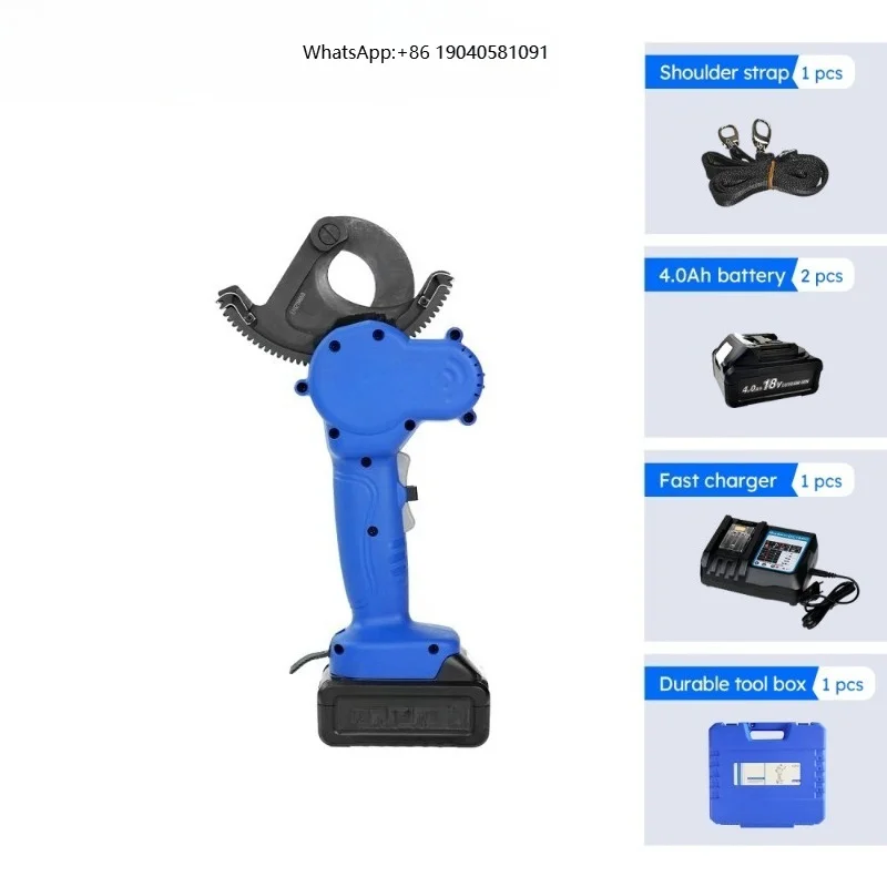 RC-54 Battery Ratchet Cable Cutter Cu/Al 18V 2.5kg Flip Head Ratchet Cutter Tool for Cu Al Cable