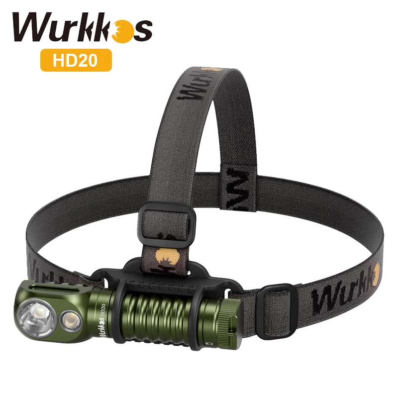 Wurkkos HD20 wiederaufladbare Stirnlampe, 2000 lm, magnetische Taschenlampe, IP68, Scheinwerfer, Flutlicht, 21700 EDC-Scheinwerfer, Powerbank für Camping 5
