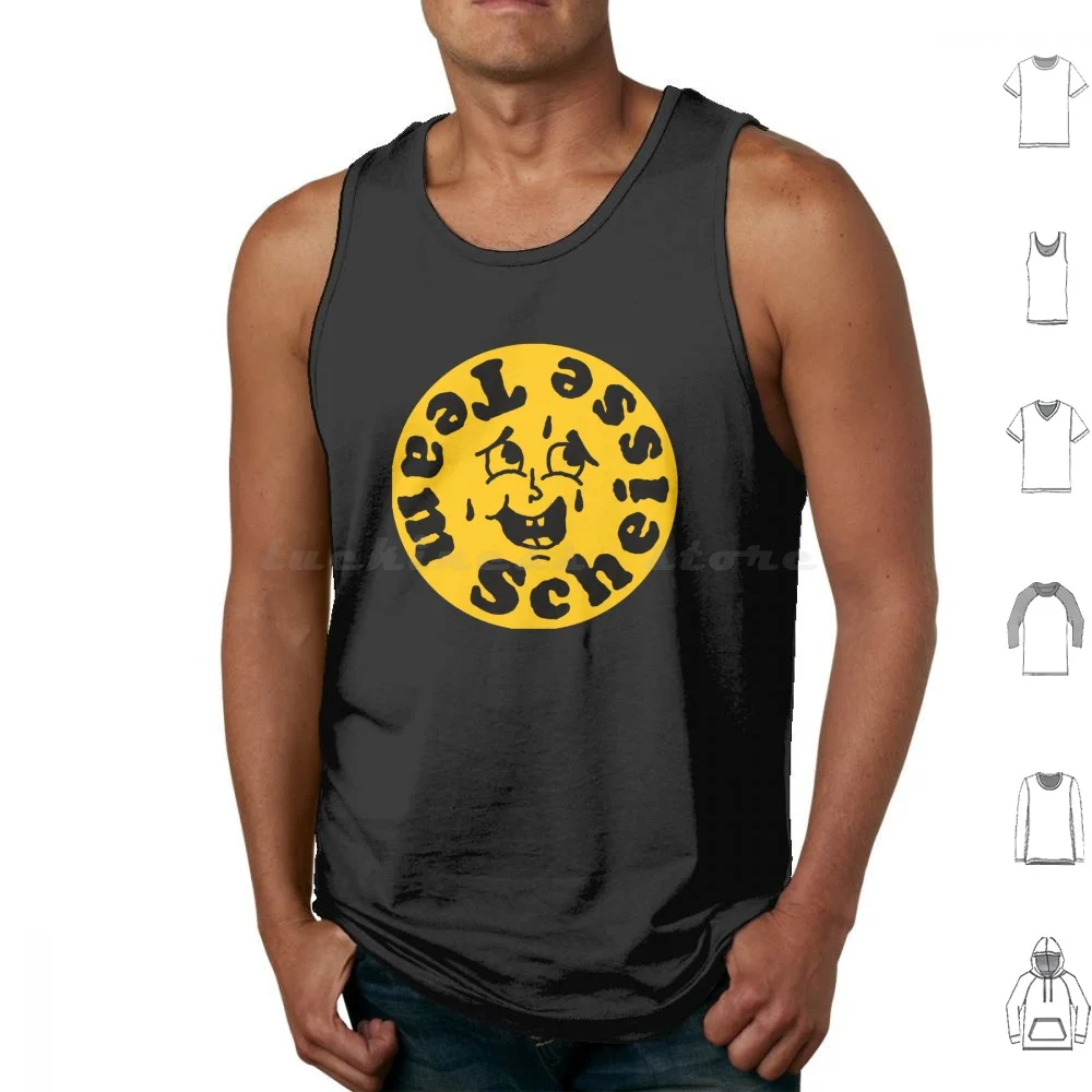 Team Scheisse Tank Tops Print Cotton Team Scheisse Team Scheisse Band Team Scheisse Band