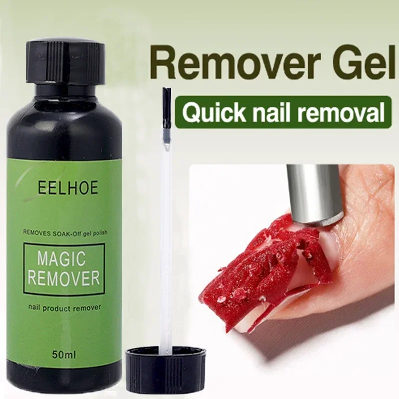 Removedor de uñas semipermanente, elimina rápidamente el esmalte de uñas, pegamento transparente UV, herramientas de manicura, se disuelve el líquido, 10/30/50ML