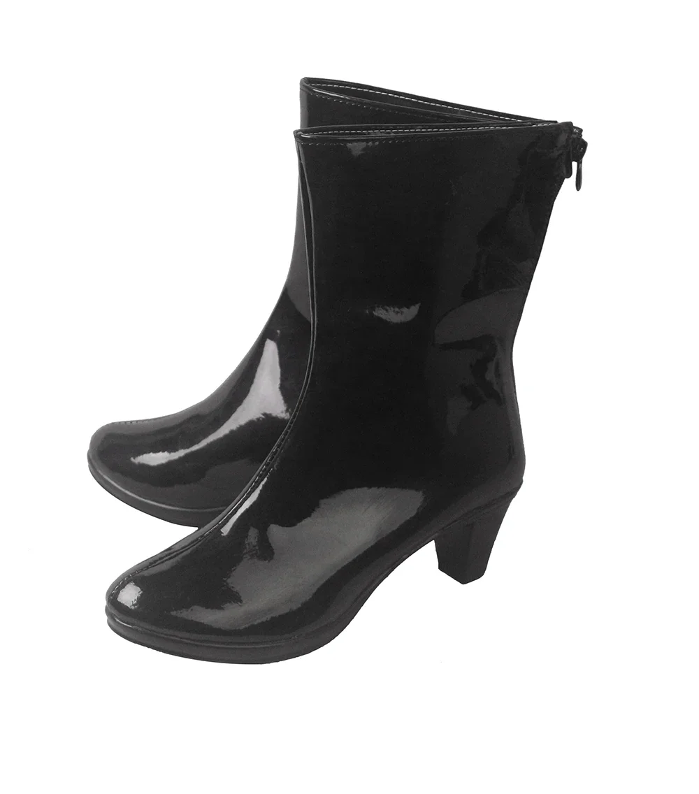 Feuer Emblem drei Häuser Edel gard Cosplay Stiefel schwarze Lederschuhe maßge schneiderte High Heel Stiefel für Unisex