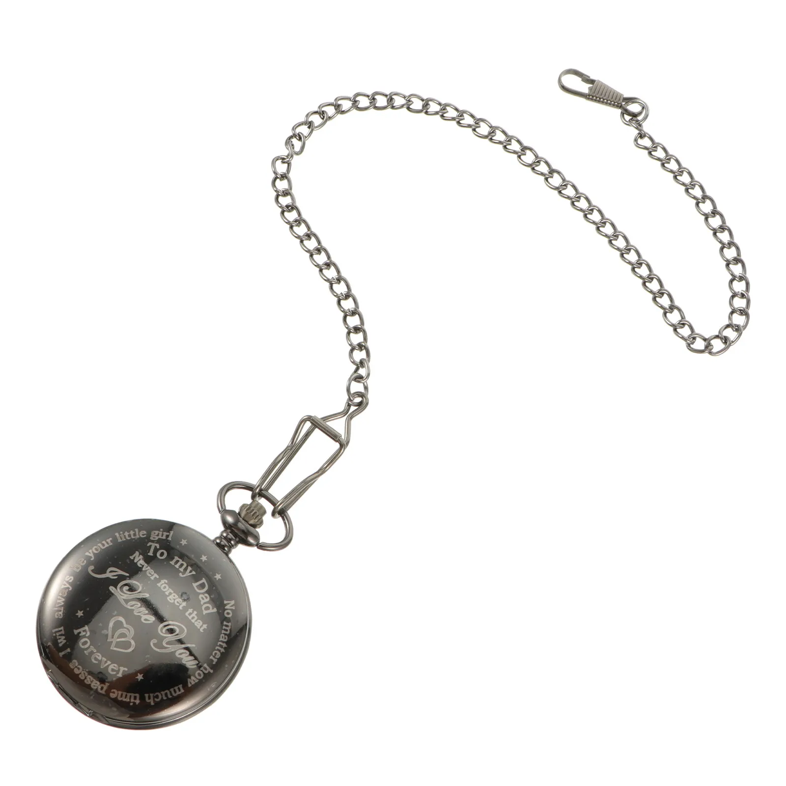 Vintage Hanging Pocket Watch Quartz Movement Father Day Birthday Present Retro Chain Pocket Watch Fashionable Durable