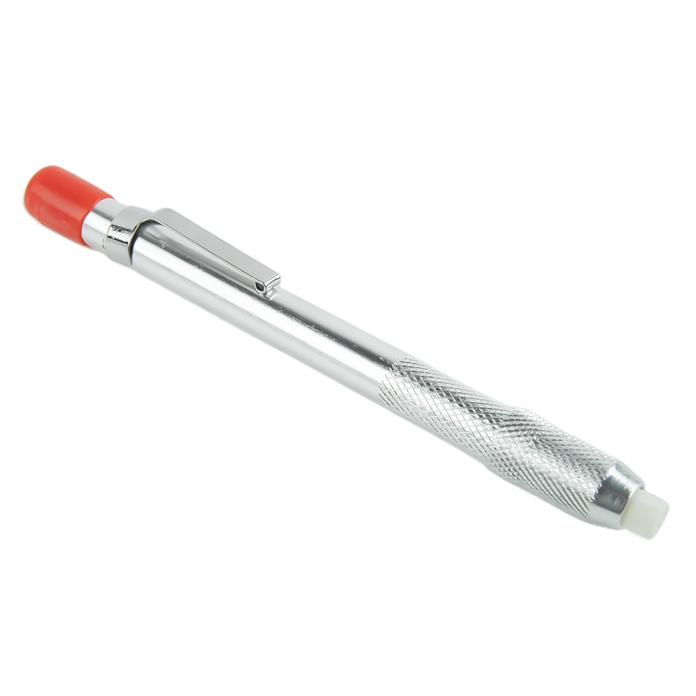 Steel Scribing Tool Slate Pencil Refillable Welding Tool Replaceable Refill Silver Holder Portable Stainless Steel