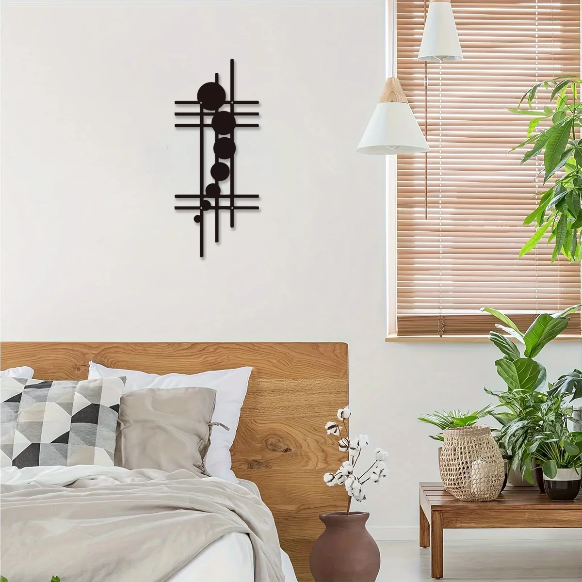 Hello Young Modern Geometric Metal Wall Art Abstract Vertical Home Decor Abstract Unique Wall Decor Vertical Wall Art Nursery De