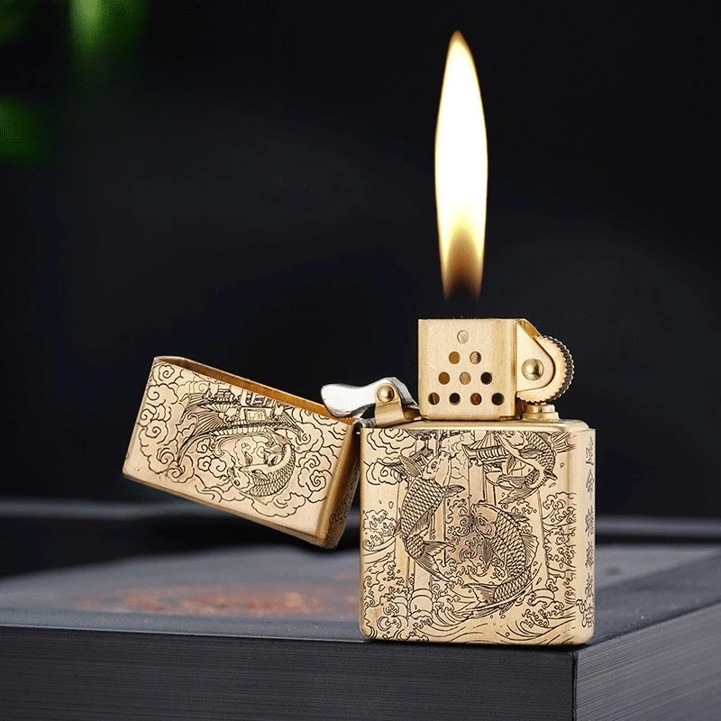 

Новая латунная ветрозащитная керосиновая зажигалка Zorro третьего поколения 2026 года с гравировкой, персонализированный элитный подарок для мужчин для прикуривания сигарет