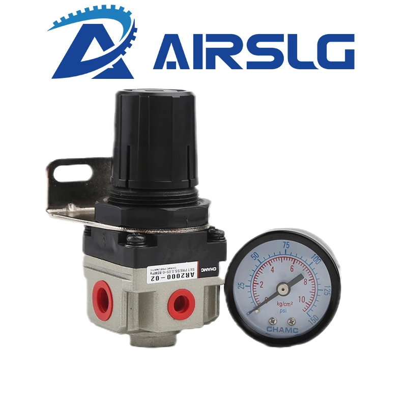 AR2000 G1/4 Mini Air Pressure Regulator Adjustable Pneumatic Reducing Valve With Gauge For Compressor AR3000-03 AR4000-04