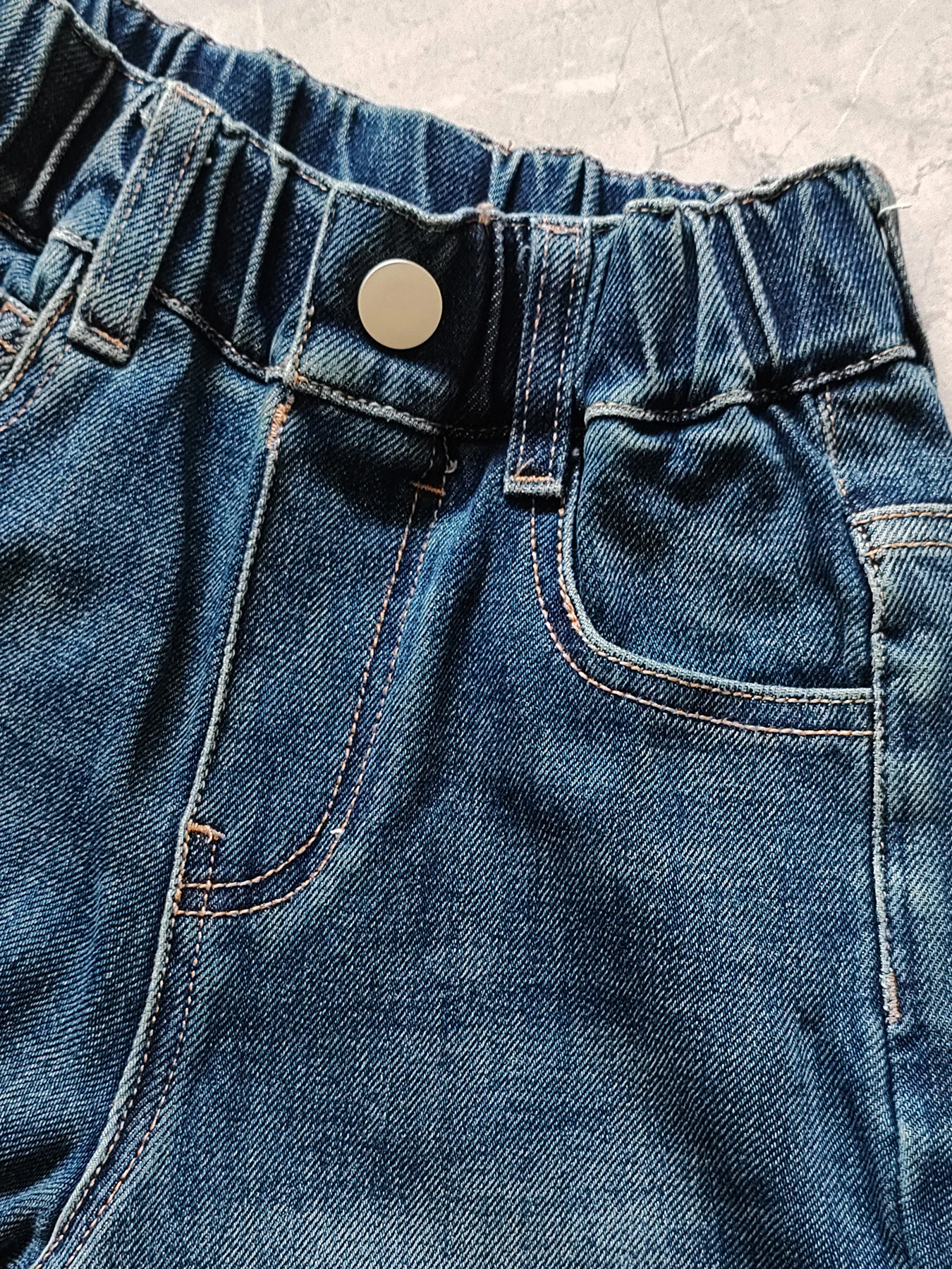 5148 6-14 years Kids Boys\' Jeans casual Trousers Elastic Waist children\'s soft denim pants