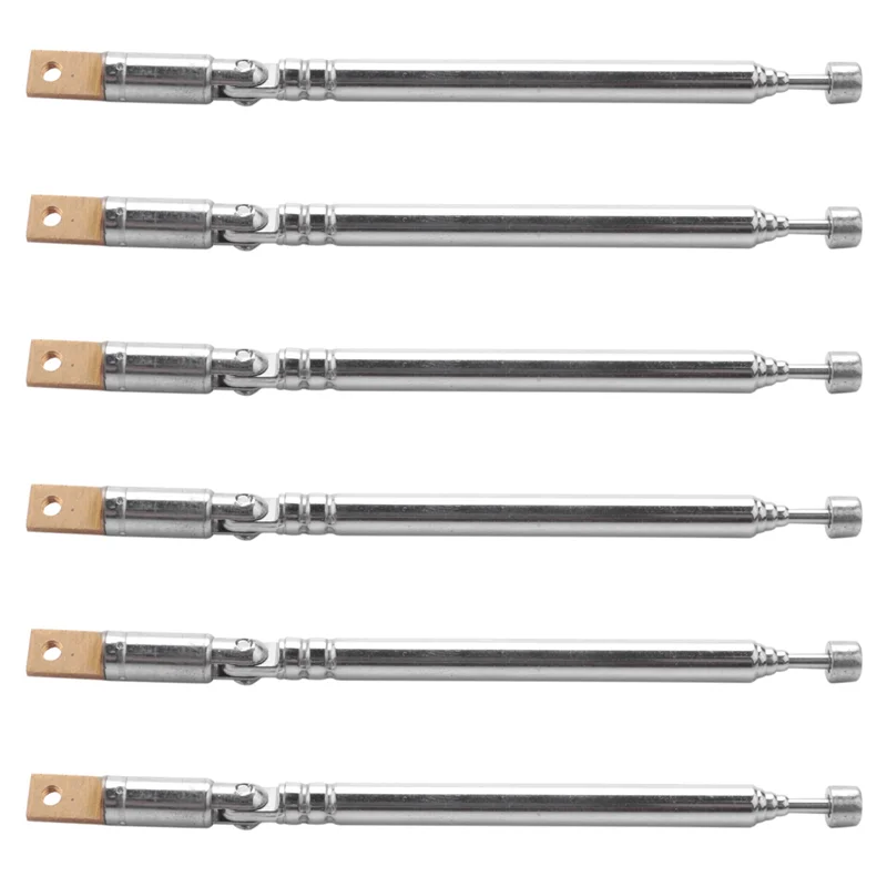 AAAEL-6X substituição 25,4 cm 10 polegadas 5 seções antena telescópica para rádio tv