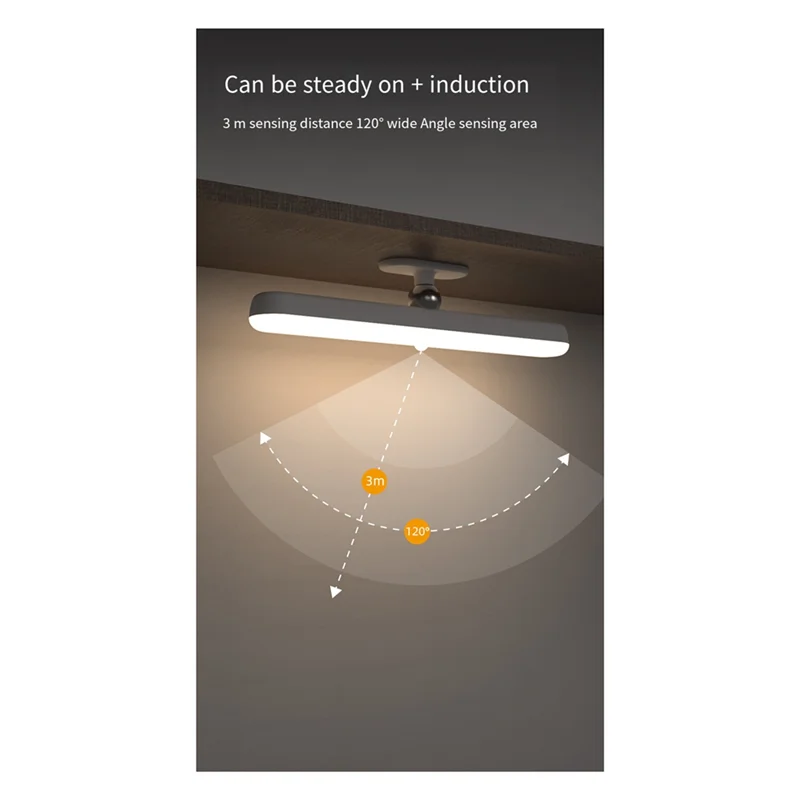 CKFAM-luzes de espelho de vaidade LED sem fio, bastão recarregável na barra de luz de maquiagem para banheiro com temperatura de 3 cores, luz de vaidade