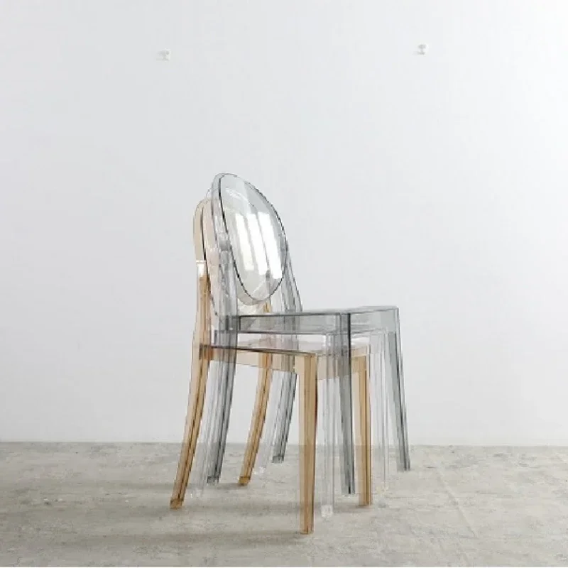 Modern Kitchen Plastic Dining Chair Nordic Restaurant Minimalist Acrylic Clear Dining Chair cadeira de jantar house furnitures