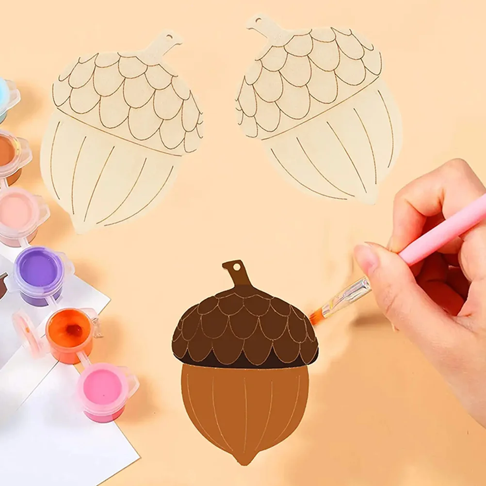 

20 Pcs Christmas Wooden naments Unfinished Wood Slices DIY Blank Pine Cone Decoration Xmas Party Graffiti Pendant