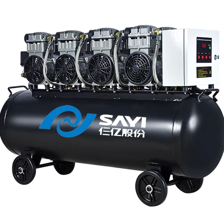 Oil-Less Mute Air Compressor SY1200 4/160L CE Approved Oil free Silent Air Compressor