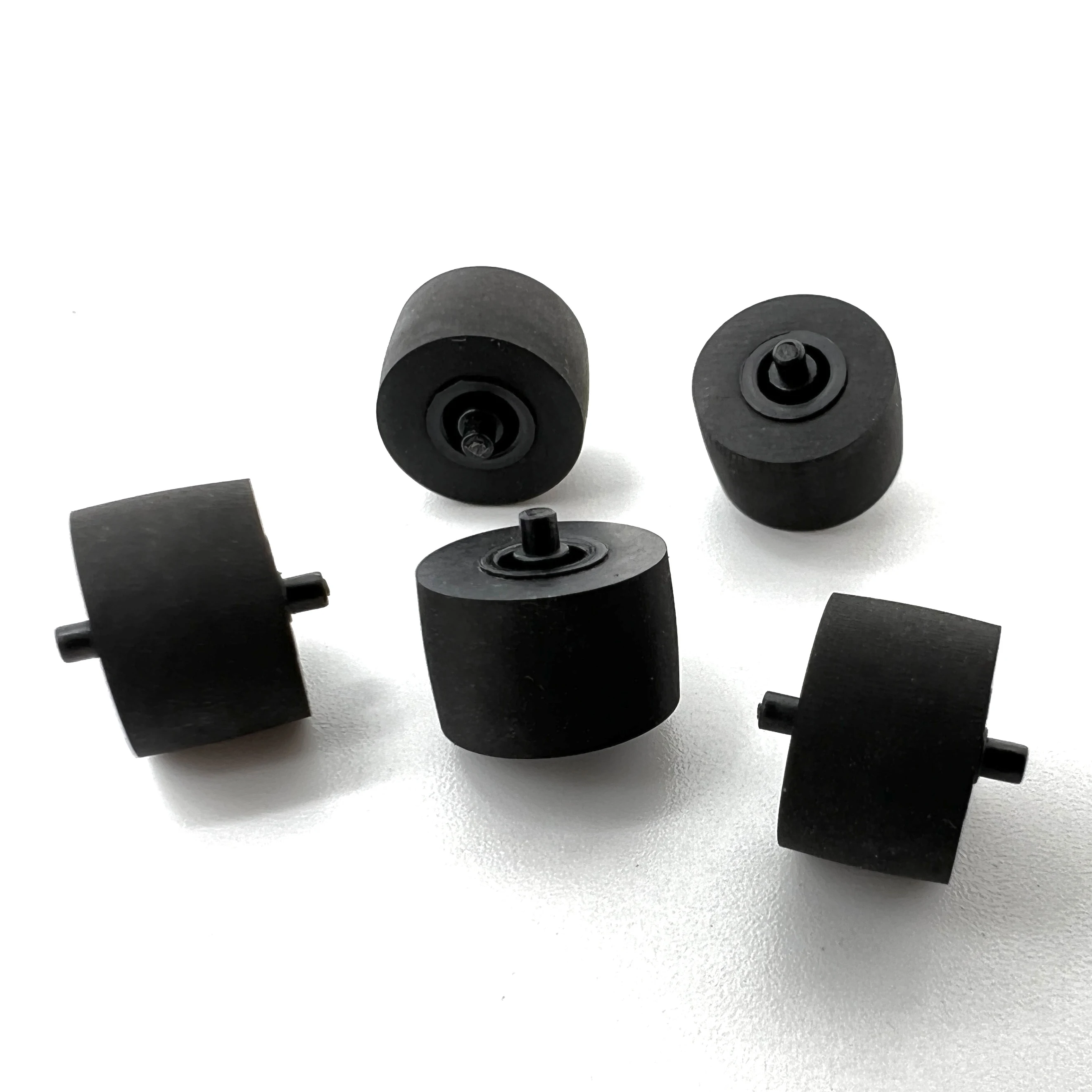 Borracha Pinch Roller Wheel com eixo, Gravador, Pressão Cassette Deck, Movimento Áudio Acessórios Component, 10x6x1.5x10mm