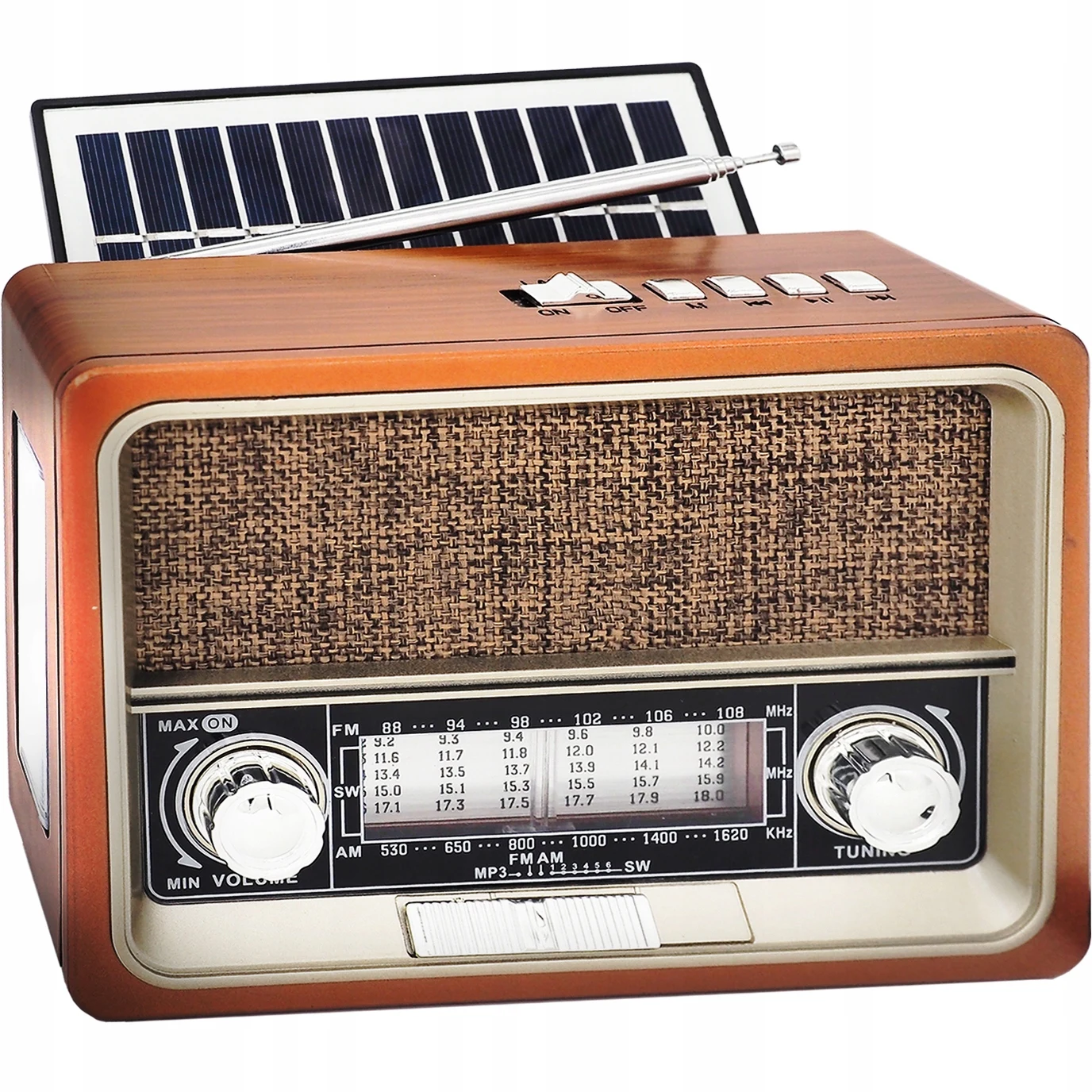 Image of AM, FM, SW LTC Solar-Netzwerk-Radio LXLTC103UBT RETRO 1200 mAh NETTA