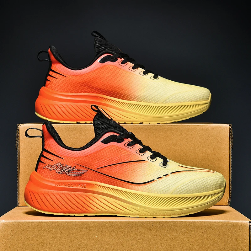 

Men's casual sports shoes four season breathable fashion comfortable anti slip thick sole wear-resistant running casual sneakers