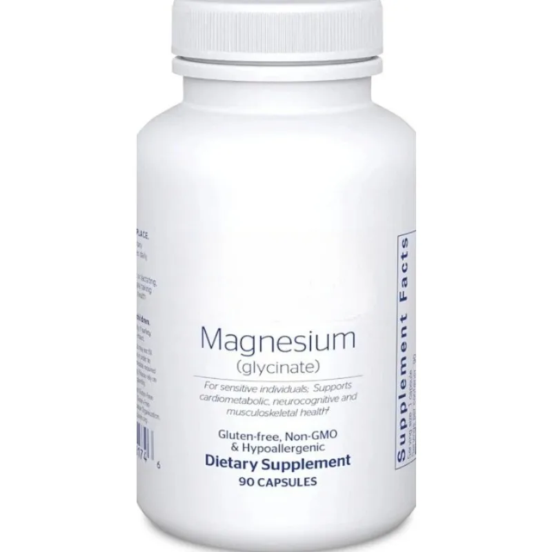 

Magnesium Glycinate - Supplement to Support Stress Relief, Sleep, Heart Health, Nerves, Muscles, and Metabolism