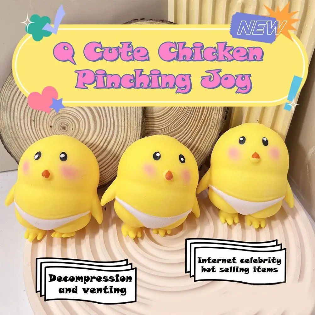 

Cute Mini Chick Toy Squeeze Bubbles Toys Fidget Toys Pinch Kneading Toy Stress Reliever Toys For Kids Party Gifts Q0J1