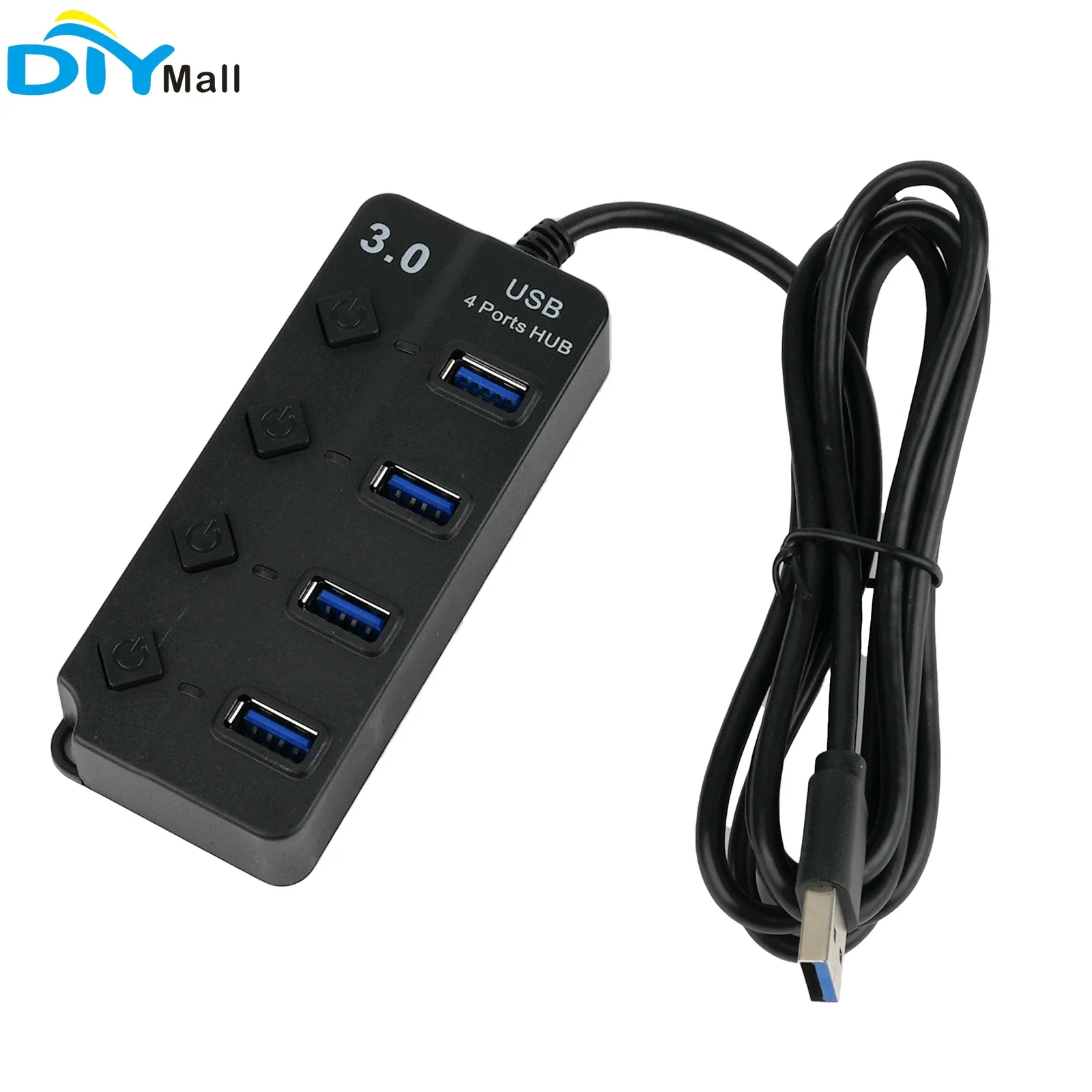 USB hub USB adapter multi-port power adapter USB2.0 4-port single port 1.5 meters