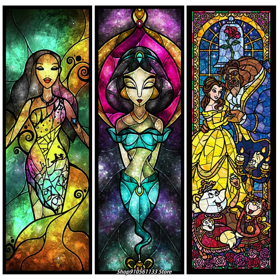 Disney Diy Full Square/Round Drill 5D Diamond Painting Cross Stitch Diamond Embroidery Cartoon character Home Decor Gift DSN258