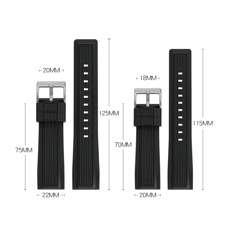 20mm 22mm Liquid Silicone Strap for Huawei Watch GT5 GT4 GT 3 Watch4 Smartwatch Universal Quick Release Bracelet Band for Seiko