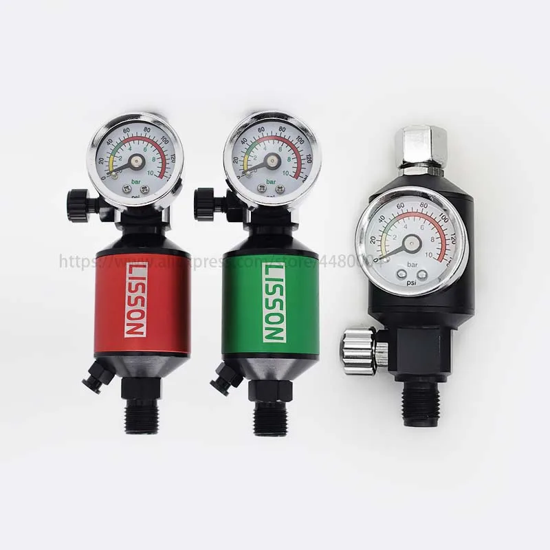 New Spray Gun Air Regulator with Air Filter Paint Gun Air Regulator Pressure Gauge Oil-Water Trap Filter Separator for Air Tools