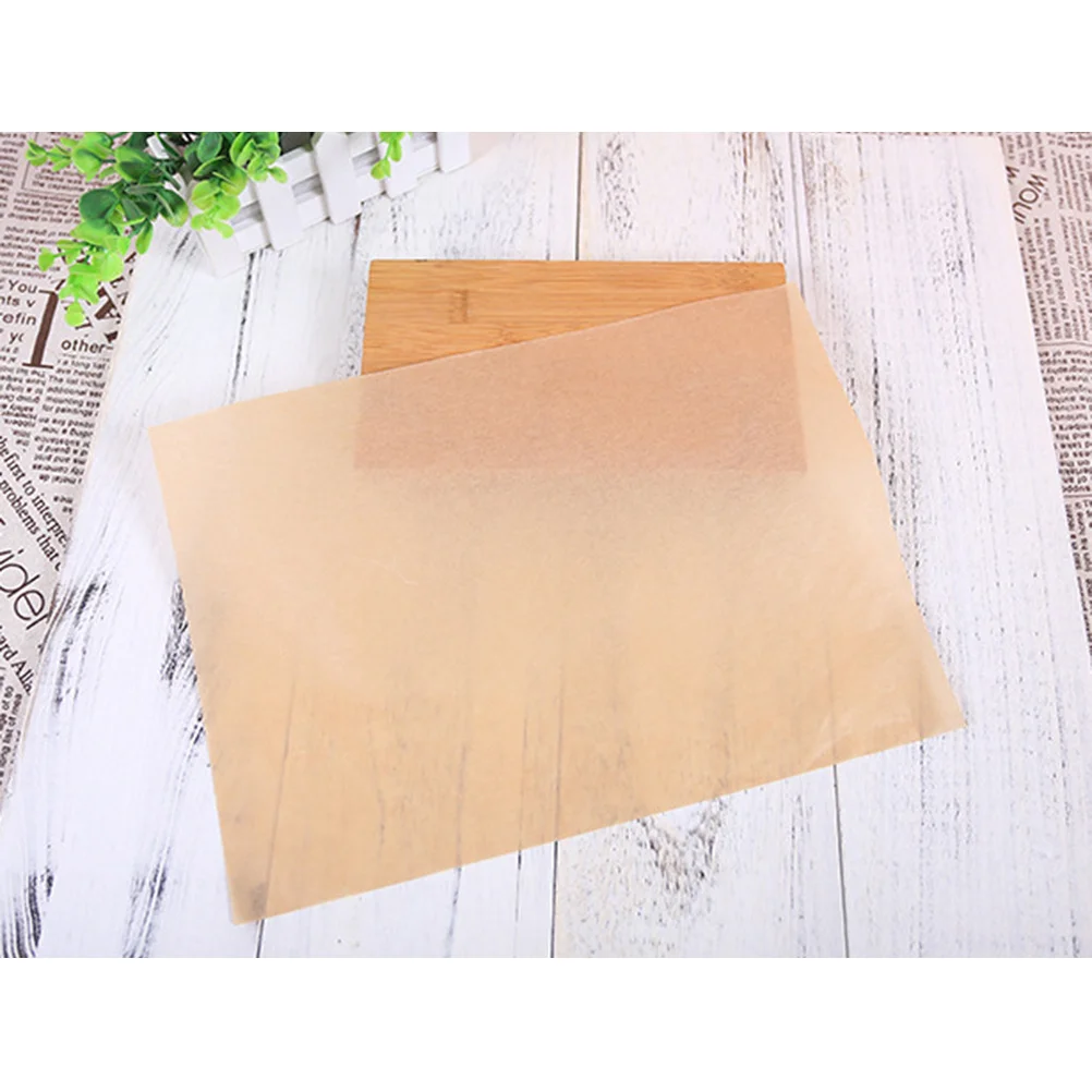 

100Pcs Silicone Baking Paper Non-Stick Waterproof Oil Resistant Cake Pan Liners for Oven Cooking Air Fryer Baking Parchment Bbq