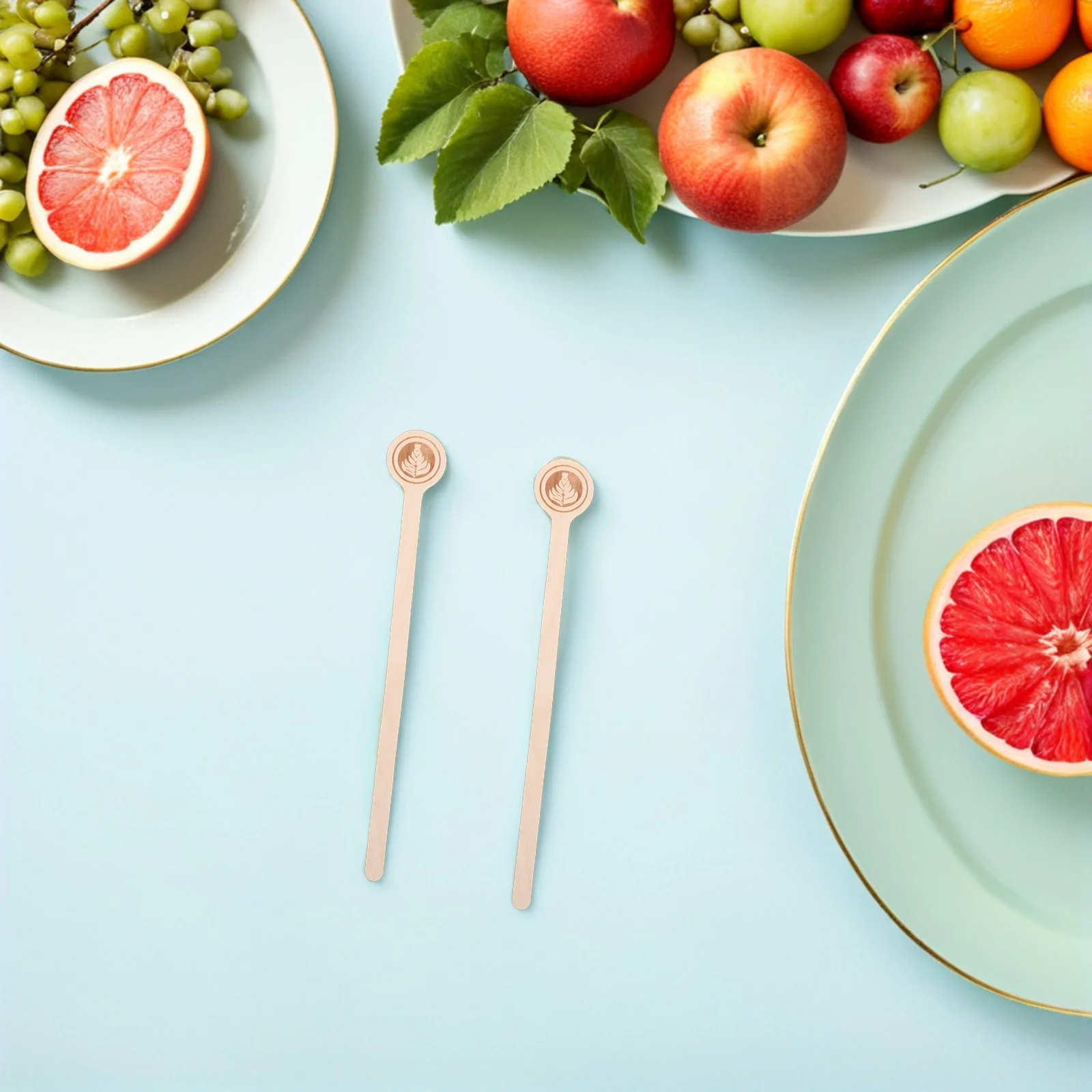 

100pcs Wooden Stir Sticks Round End Reusable Beverage Mixing Rod For Coffee Tea Espresso Hot Chocolate Cocktails Milk Stirrers