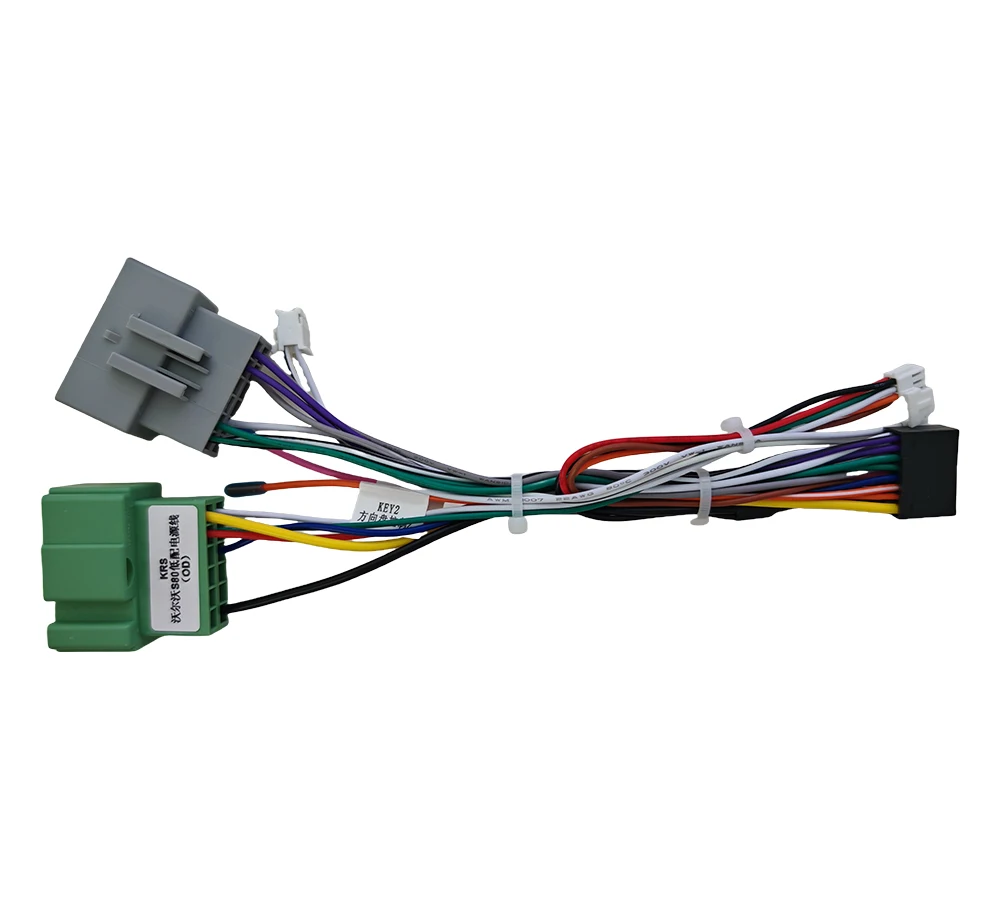 16Pin Car Wiring Harness Adapter Canbus Box Decoder Android Radio Power Cable For Volvo S80 XC70 V70 S60 1999-2006