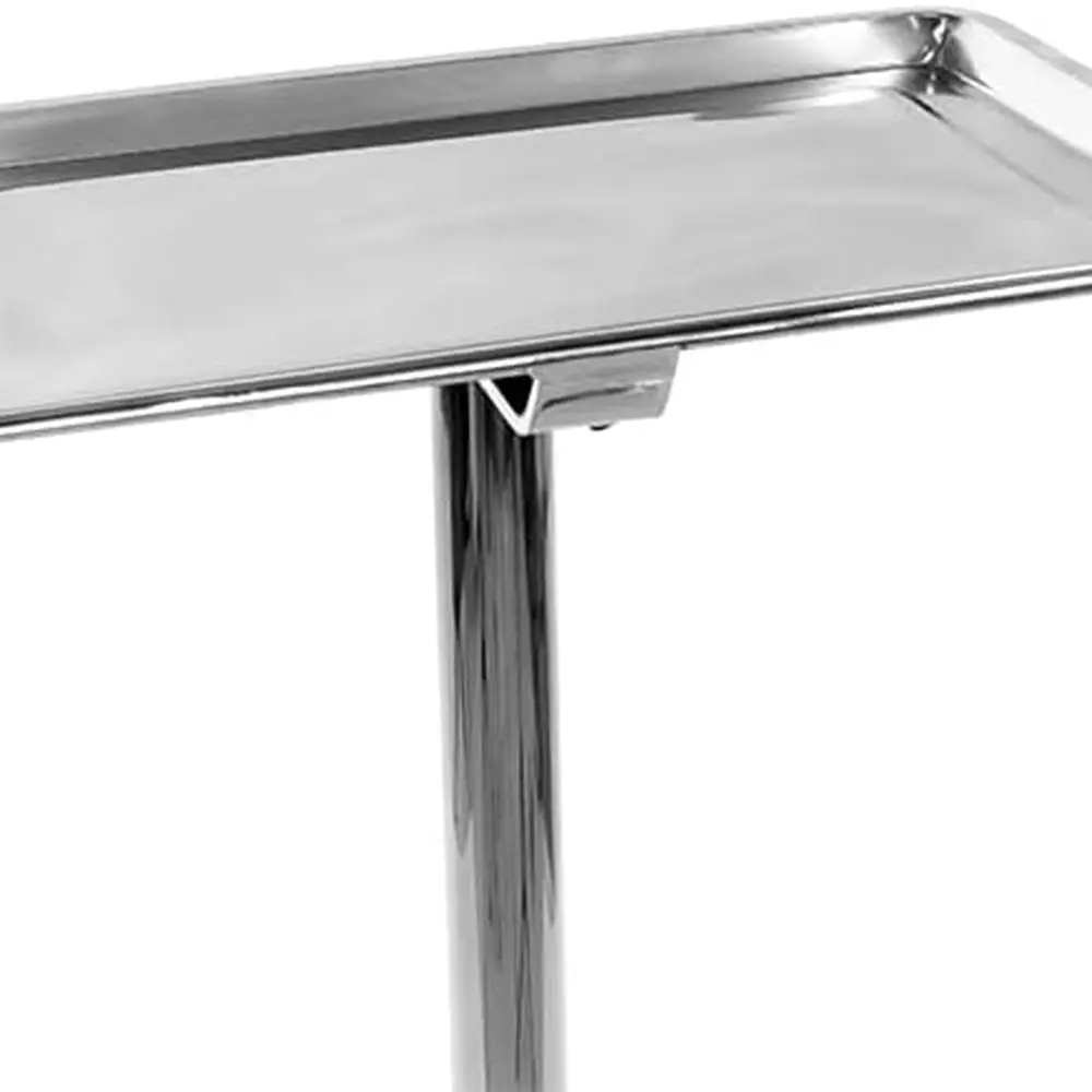 عربة صالون متنقلة من الفولاذ المقاوم للصدأ مع عجلات