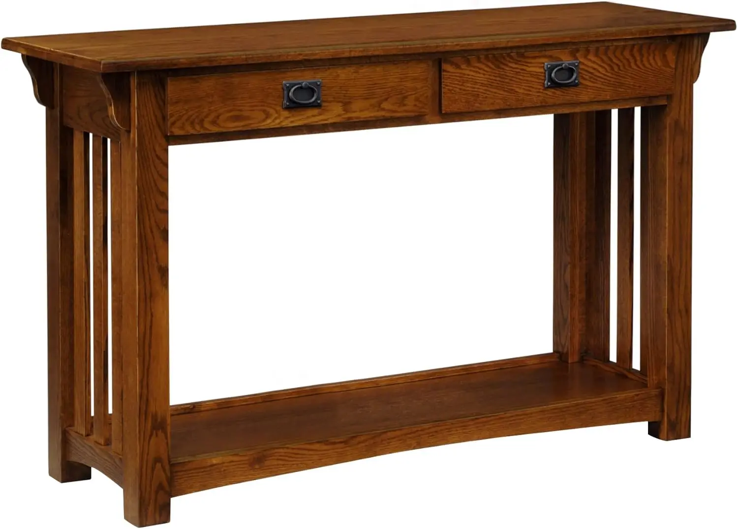 Home 8233 Mission Console Table for Entryway, Wood Sofa Table, Made with Solid Wood, for Living Room, Hallway, Office, Bedroom,