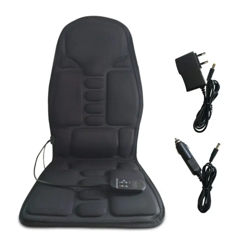 Electric Back Massager Massage Chair Cushion Heating Vibrator Neck Pain Relief AOS