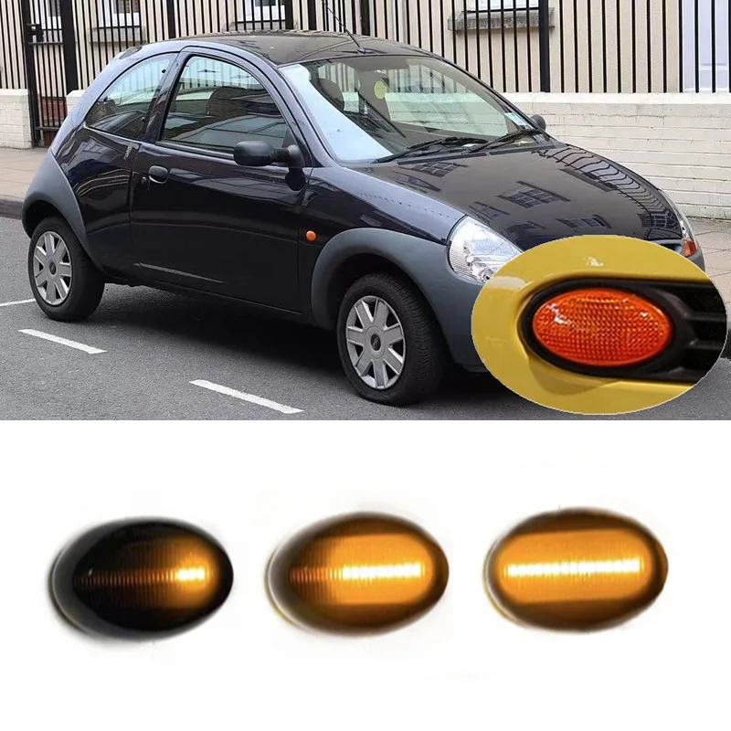 Fit for Ford Fiesta MK5 Mondeo MK1 Explorer MK2 KA StreetKa RB Lamp Dynamic LED Indicator Side Marker Signal Light Accessories