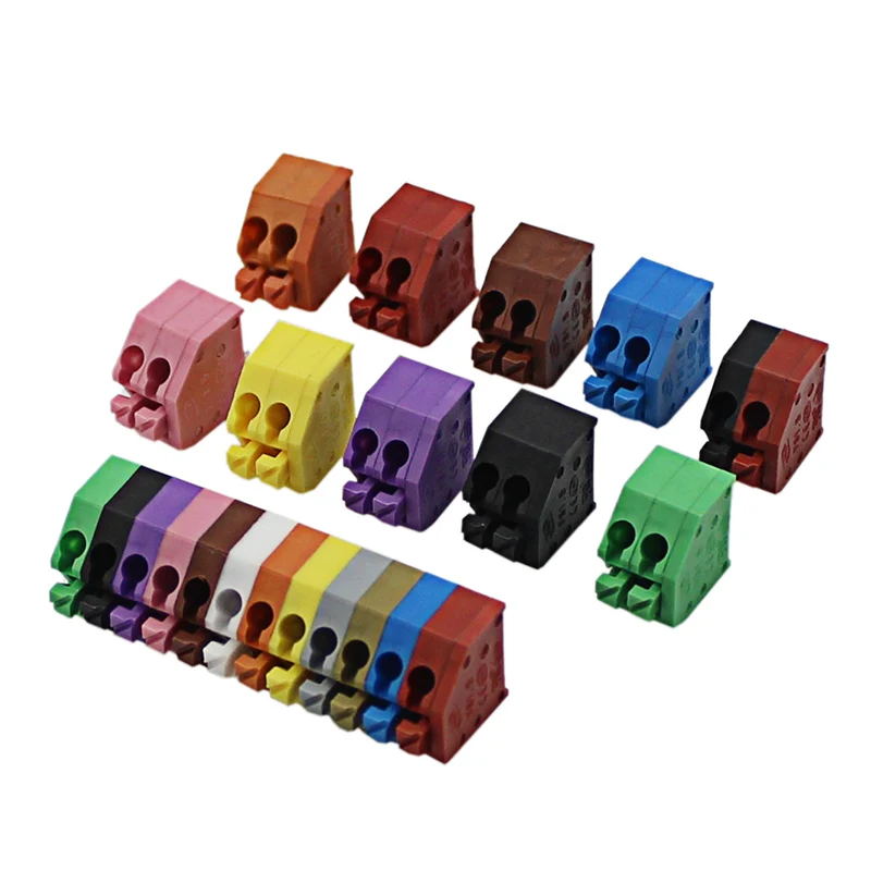 25PCS 2P colourful 3.5mm spacing PCB connection terminal Blocks DG250 kf250 Screwless terminals 250A/250B