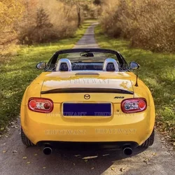 For MX5 NC NCEC Roster Miata EPA Type 3 2009-2015 Glossy Black Rear Trunk Lid Car Spoiler Wings Car Tuning Accessories Part